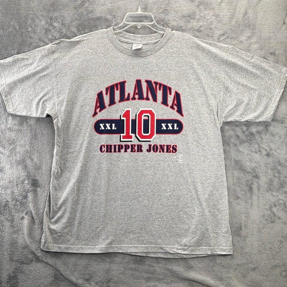VTG Atlanta Braves Chipper Jones Unique Classics Players Choice Tshirt Y2K 2000